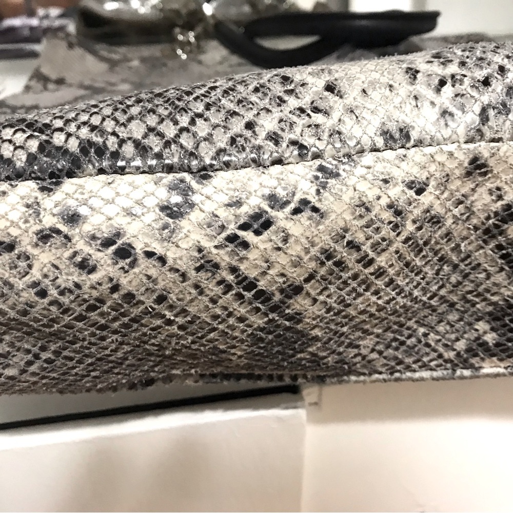 Cynthia Rowley Python Pattern Leather Tote - image 7